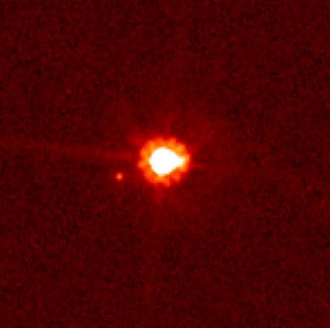 Снимок Эриды со спутником